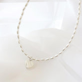 螺鈿ハート真珠チョーカーネックレス necklace bling moon